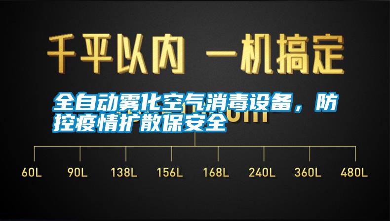 全自動霧化空氣消毒設備，防控疫情擴散保安全