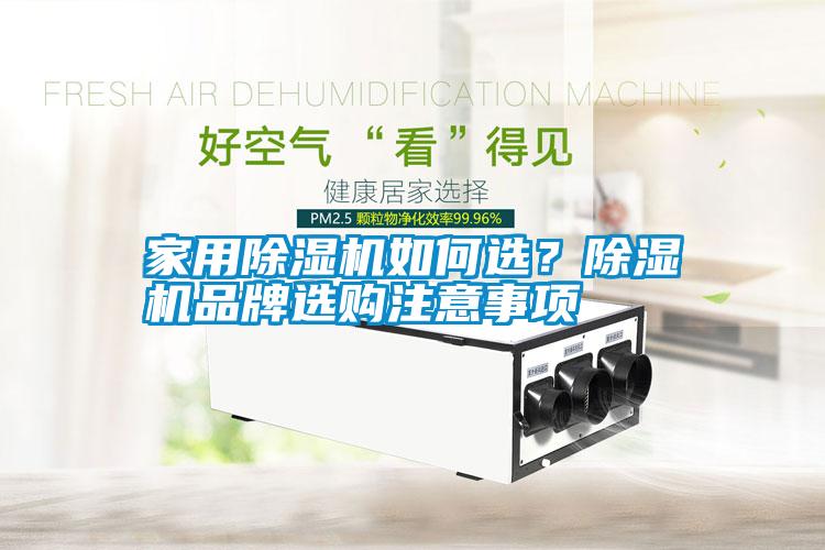 家用除濕機(jī)如何選？除濕機(jī)品牌選購注意事項