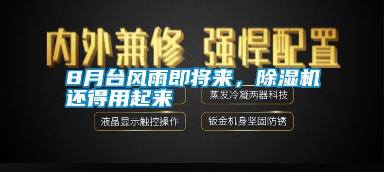 8月臺風雨即將來，除濕機還得用起來