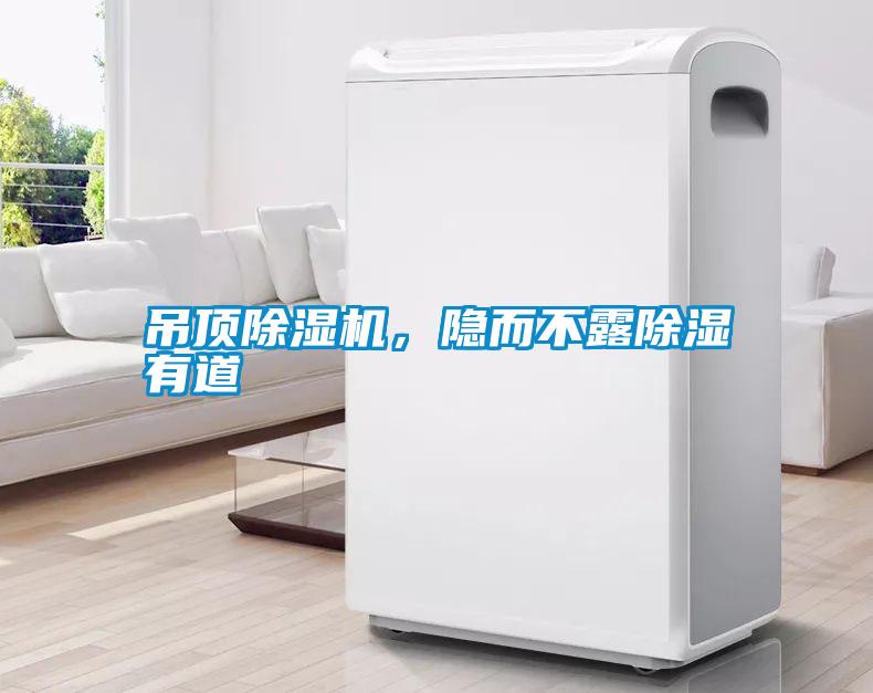 吊頂除濕機，隱而不露除濕有道