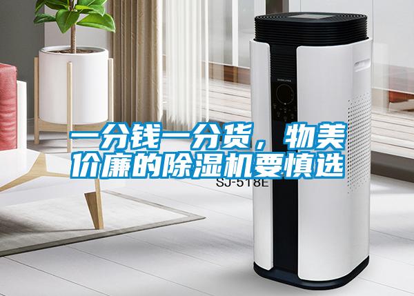 一分錢一分貨，物美價廉的除濕機要慎選