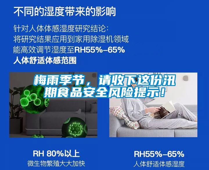 梅雨季節，請收下這份汛期食品安全風險提示！