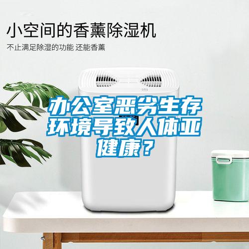 辦公室惡劣生存環境導致人體亞健康？