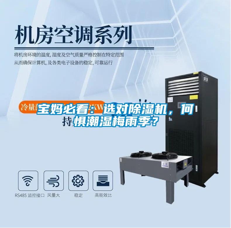 寶媽必看：選對除濕機，何懼潮濕梅雨季？