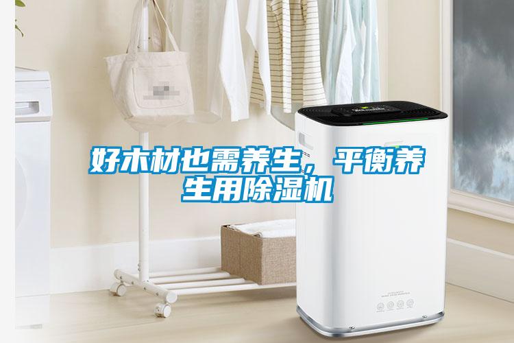 好木材也需養生，平衡養生用除濕機