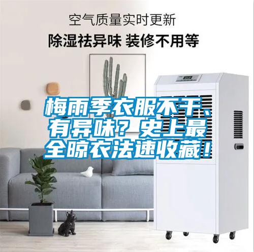 梅雨季衣服不干、有異味？史上最全晾衣法速收藏！