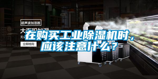 在購買工業除濕機時，應該注意什么？