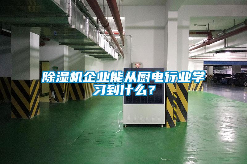 除濕機(jī)企業(yè)能從廚電行業(yè)學(xué)習(xí)到什么？