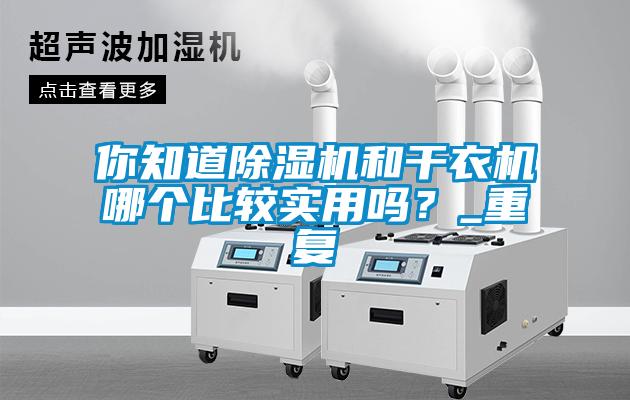 你知道除濕機和干衣機哪個比較實用嗎？_重復