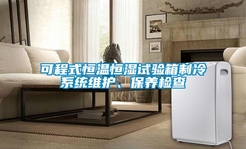 可程式恒溫恒濕試驗箱制冷系統維護、保養檢查