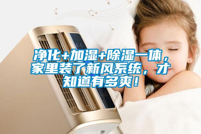 凈化+加濕+除濕一體，家里裝了新風系統，才知道有多爽！