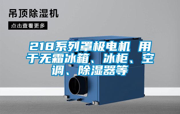 218系列罩極電機(jī) 用于無霜冰箱、冰柜、空調(diào)、除濕器等