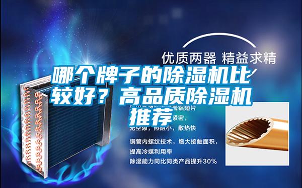哪個牌子的除濕機比較好？高品質除濕機推薦