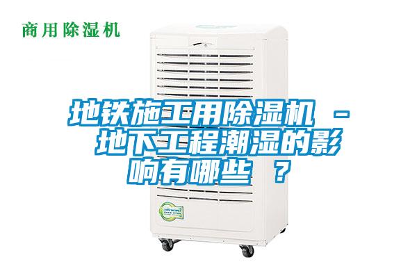 地鐵施工用除濕機 - 地下工程潮濕的影響有哪些 ?