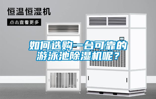 如何選購一臺可靠的游泳池除濕機呢？