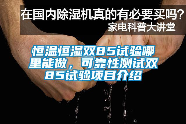 恒溫恒濕雙85試驗哪里能做，可靠性測試雙85試驗項目介紹