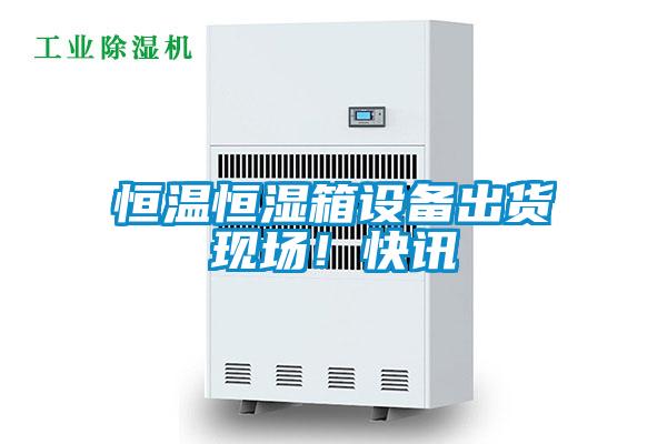 恒溫恒濕箱設備出貨現場！快訊