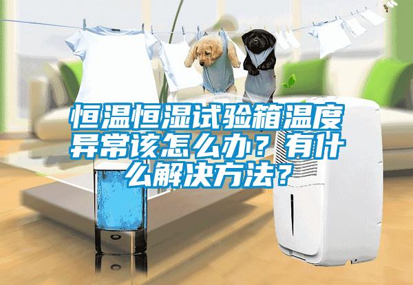 恒溫恒濕試驗(yàn)箱溫度異常該怎么辦？有什么解決方法？