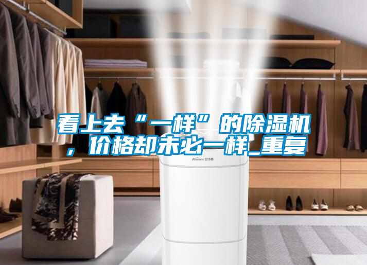 看上去“一樣”的除濕機，價格卻未必一樣_重復(fù)