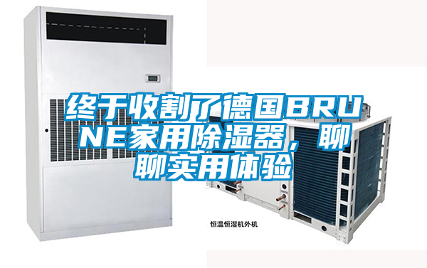 終于收割了德國BRUNE家用除濕器，聊聊實用體驗