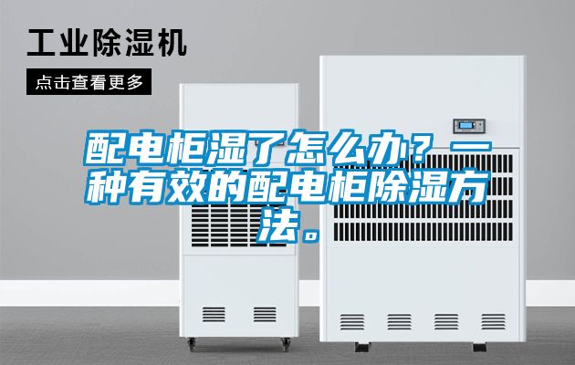 配電柜濕了怎么辦？一種有效的配電柜除濕方法。