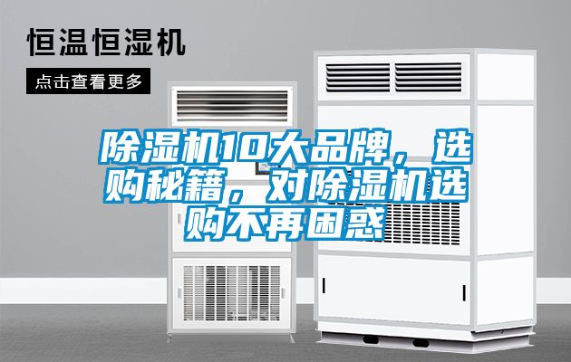 除濕機10大品牌，選購秘籍，對除濕機選購不再困惑