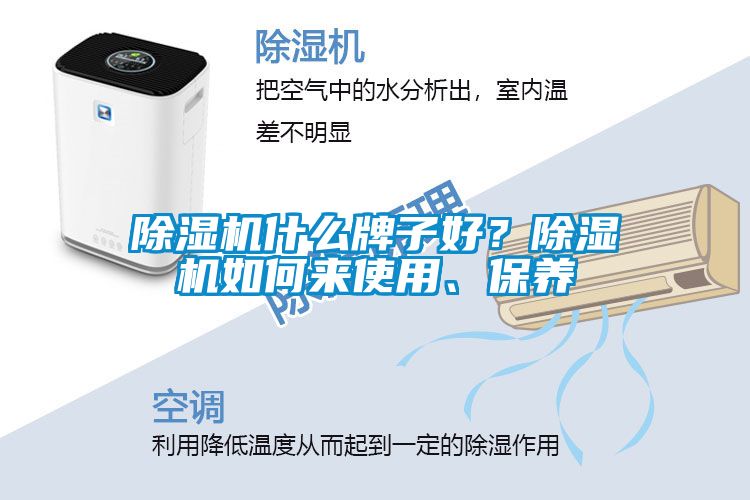 除濕機什么牌子好？除濕機如何來使用、保養