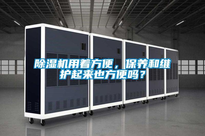 除濕機用著方便，保養和維護起來也方便嗎？